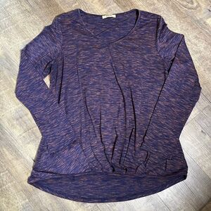 Timeson Long Sleeve Gather Front Top Size Large